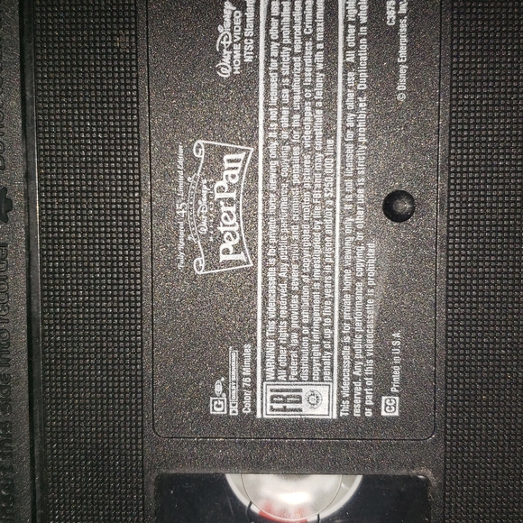 VHS Collection Peter Pan Jurassic Park Grease 2 Dead Zone Roman Holiday Seven - Picture 2 of 7